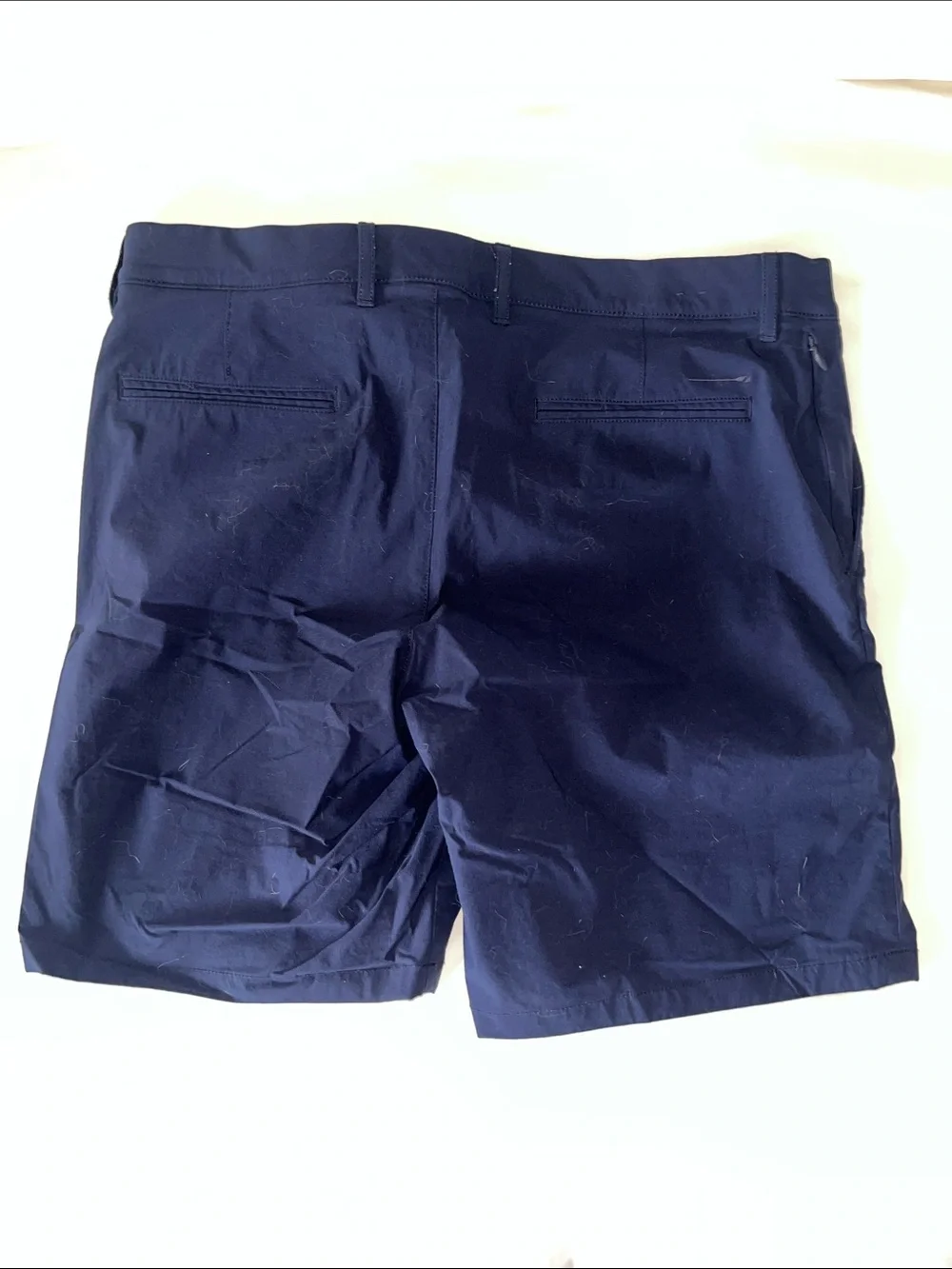 J. Crew Men's Navy Flat-Front Tech Shorts